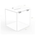 thumbnail image 3 of FixtureDisplays® Locking Donation Box - Large 20033, 3 of 5
