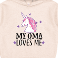 thumbnail image 3 of Inktastic My Oma Loves Me Girl Unicorn Toddler Hoodie, 3 of 4