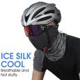 thumbnail image 3 of Sunproof Ice-silk Mesh Ciclismo Facemasks Anti-sudor Cascos Facecover Interior Motocicleta Escalada WEST BIKING Gris, 3 of 7