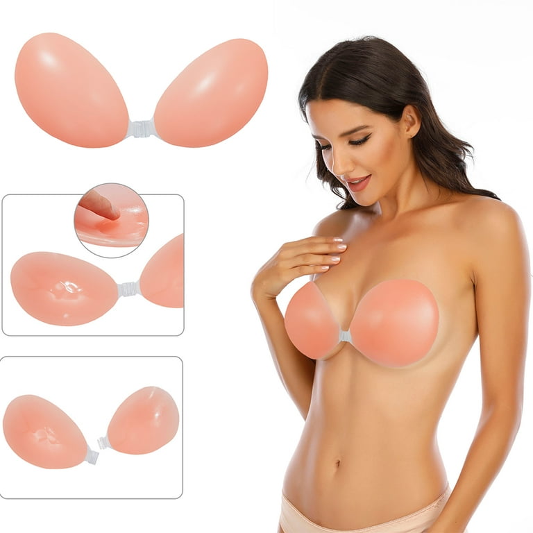 STTOAY Adhesive Bra Strapless Sticky Invisible Push up Silicone