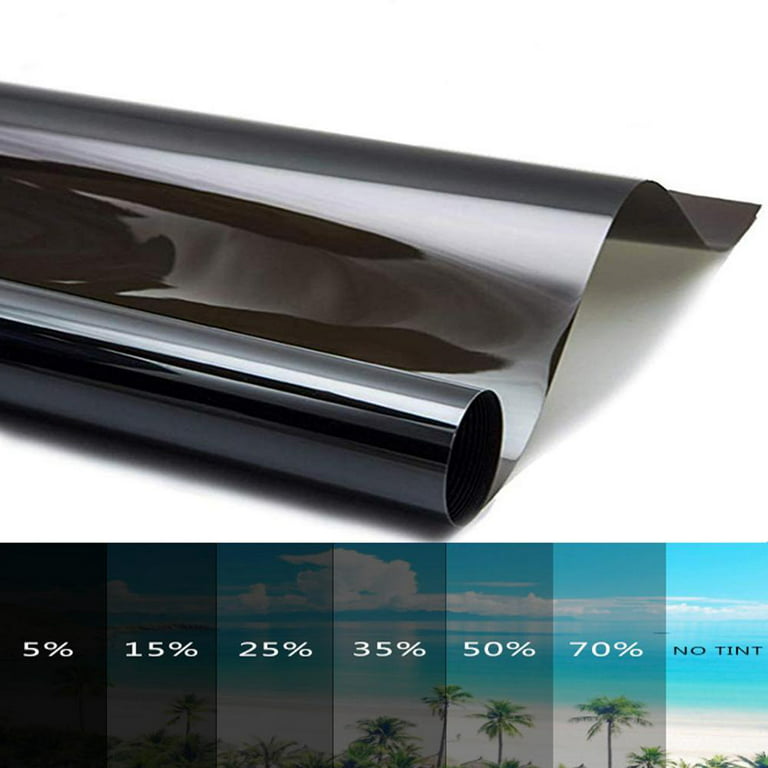 Vitre TeintéE Voiture 1/5/15/25/35 Percent VLT Window Tint Film Glass  Sticker Sun Shade Film for Car Truck UV Protector Foils Sticker Films  50cmX300cm Film Vitre TeintéE Voiture (Size : 3M Transmitta 
