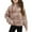 Brown, variant on bbymog Crop Tops for Teen Girls Fashion Gradient Long Sleeve Sweatshirt Half Zip Turndown Pullover Top Sweatshirts Fall and Winter Casual Girls Clothes Mint Green D 5 Years