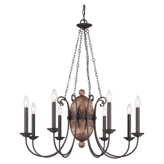 25607-017 Eurofase Lighting Albero Chandelier 8 Light     -Traditional Installation
