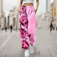thumbnail image 2 of LUOGENLI Pantalon Décontracté Femme Pantalon Décontracté Imprimé Dessin Animé Coton Pantalon Décontracté Femme Grande Taille 3X Coton Pantalon Décontracté Femme Été Court, 2 of 4