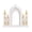 25343cb, variant on Gold and White Mosque Tower Model Ornament Ramadans Decorations Storage Box
