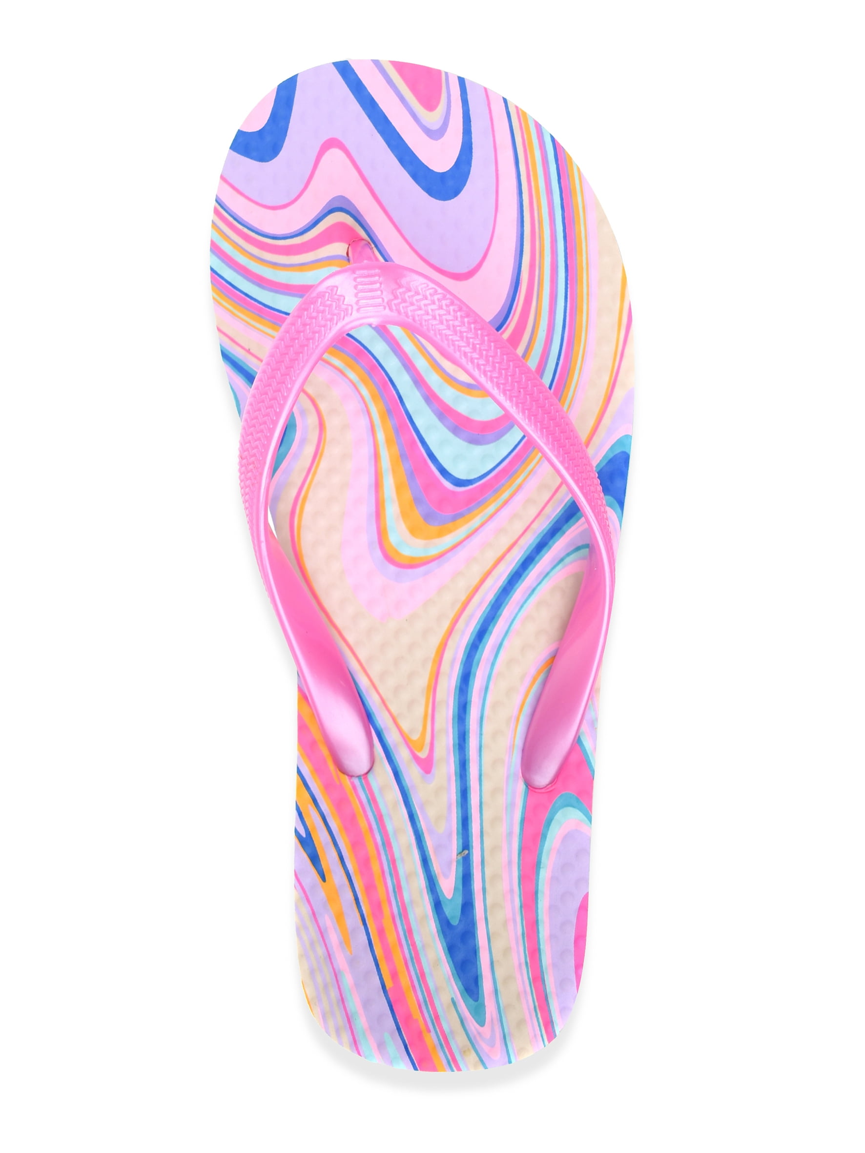 Wonder Nation Girl Printed Flip Flop Sandals