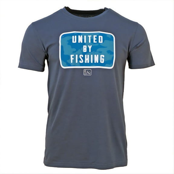 Fintech United By Fishing Graphic T-Shirt - 2XL - Insignia Blue