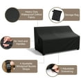 thumbnail image 4 of Agricasst Patio Sofa Cover,Outdoor 2-Seater Loveseat Cover,Waterproof UV-Resistant Patio Furniture Cover,Heavy Duty Outdoor Couch Cover with Air Vent & Handles and 4 Adjustable Buckles,60x30x34Inch, 4 of 11