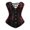 Black, variant on Womens Printed Vintage Corset Top Performance Boned Shaper Elegant Comfortable Corset Black L