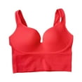 thumbnail image 2 of Shapewear Tummy Control Tank Tops for Women Compression Camisole Tanks V-Neck Cami Shirts Top Underwire Bras for Women Red L, 2 of 4