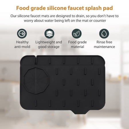megalia Double Sided Use Bathroom Countertop Protector Mat Wash Basin ...