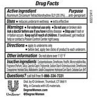 Degree Women Clinical Protection Anti-Perspirant Deodorant Shower Clean 1.70 oz (Pack of 3)