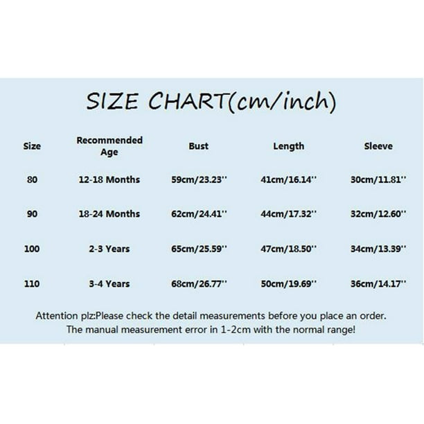 Kids top dress size