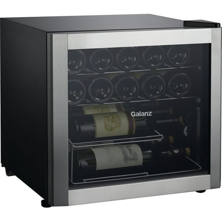 Galanz 16-Bottle Wine Cooler GLW18S, Stainless Steel Steel (Best 2 Door Refrigerator In Philippines)