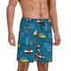 thumbnail image 2 of Fotbe Transportations with Buildings Pantalones Cortos de Pijama para Hombre, Ropa de Dormir, Pantalones de Pijama Cortos para Hombre-Small, 2 of 6