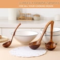 thumbnail image 4 of Triani 3 Pcs Wooden Soup Ladles Set for Cooking Cooking Spoons Utensils Set Natural Wooden Long Handle Wood Kitchen Tools Set for Stirring Mixing ladling soup when Cooking Soup Gruel, 4 of 7