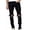 Black, variant on Mens Stretch Slim Fit Skinny Jeans Ripped Denim Pants Fashionable Tapered Casual Full Length Trousers Black 29