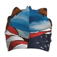 thumbnail image 3 of Honeii Cartoon Bald Eagle USA Print Kids Knit Beanie Watch Hat ,Knit Cap for Boys and Girls, 3 of 7