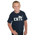 thumbnail image 5 of Cats Kittycat Feline Lovers Cool Cute Crewneck T Shirts Boy Girl Teen Brisco Brands S, 5 of 6