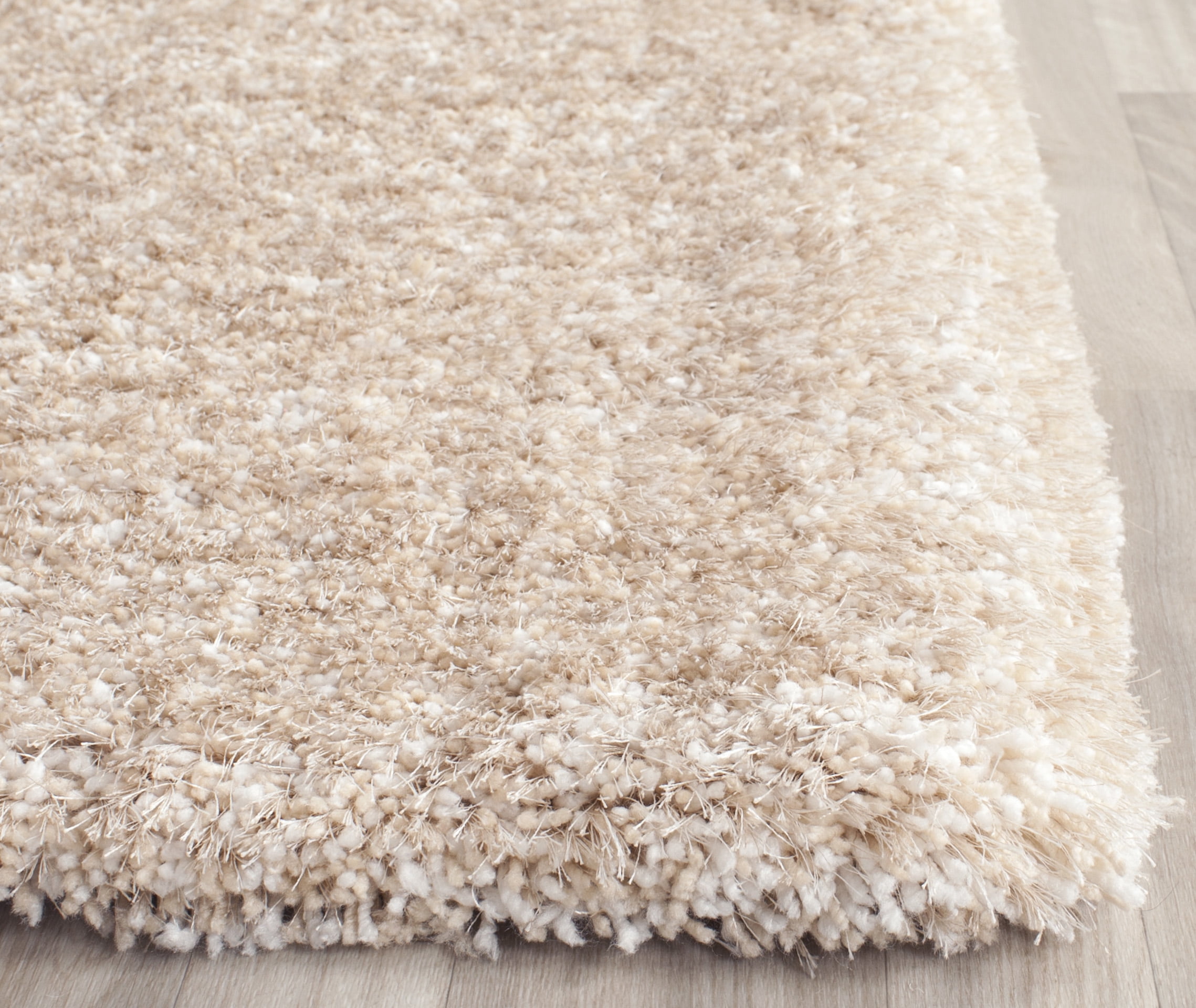 SAFAVIEH South Beach Shag SBS562C Handmade Champagne Rug