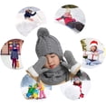 thumbnail image 4 of Conjunto de Gorro cálido NikouMX para Niños 3 piezas Invierno 2 a 5 años, 4 of 7