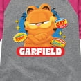thumbnail image 3 of Garfield - Garfield Stickers - Toddler & Youth Girls Raglan Graphic T-Shirt, 3 of 4