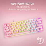 Razer Huntsman Mini 60% Optical Gaming Keyboard, Clicky Switch, Quartz
