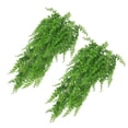 thumbnail image 2 of 10 piezas de plantas colgantes artificiales de plástico, helechos persas, plantas verdes falsas para interiores y exteriores, paredes, bodas, patios, porches, decoración, 2 of 14