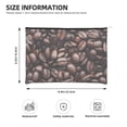 thumbnail image 4 of Fotbe Coffee Bean Reusable Cosmetic Bag Makeup Bag for Women Large Travel Cosmetic Pouch Girls' Make Up Organizer, 4 of 8