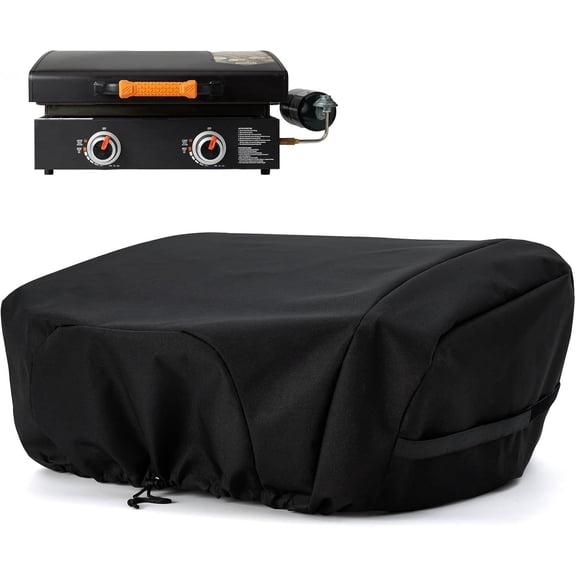 Griddle Cover for Blackstone 22 inch Tabletop Griddle with Hood, Propane Fuel Cylinder Can Be Covered Completely, Waterproof Grill Cover Outdoor BBQ Grilling Accessories (Cover Only)