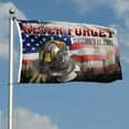 thumbnail image 2 of Dutern Double Sided 911 Grommet Flag 343 Firefighter Never Forget Flag Banner 3 Ply with Brass Grommets 3x5 Feet, 2 of 5