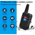thumbnail image 2 of Pack 2 Walkie Talkies C50 99 Canales 2W 5km 400-480MHz Radio De Comunicacion Portatil Radios Recargable Frecuencia Modelo Negro, 2 of 4