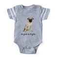 thumbnail image 1 of CafePress - FIN Fawn Pug Good - Cute Infant Baby Football Bodysuit, 1 of 1