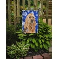 thumbnail image 2 of Carolines Treasures SC9598GF Cocker Spaniel Blue Snowflake Winter Flag Garden Size, 2 of 3
