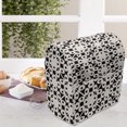thumbnail image 4 of Geometric Lounger Chair Bag, Floral Shapes in Abstract Design Mosaic Petals Blossom Buds Classic Art, High Capacity Storage with Handle Container, Lounger Size, Champagne and Black, by Ambesonne, 4 of 5