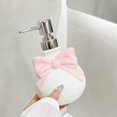 thumbnail image 1 of xianyou-Cute Ceramic Pump Bottle with Bow, Refillable for Hand Soap, Dish Soap, Lotion or Shampoo – Bathroom & Kitchen Use, 1 of 4
