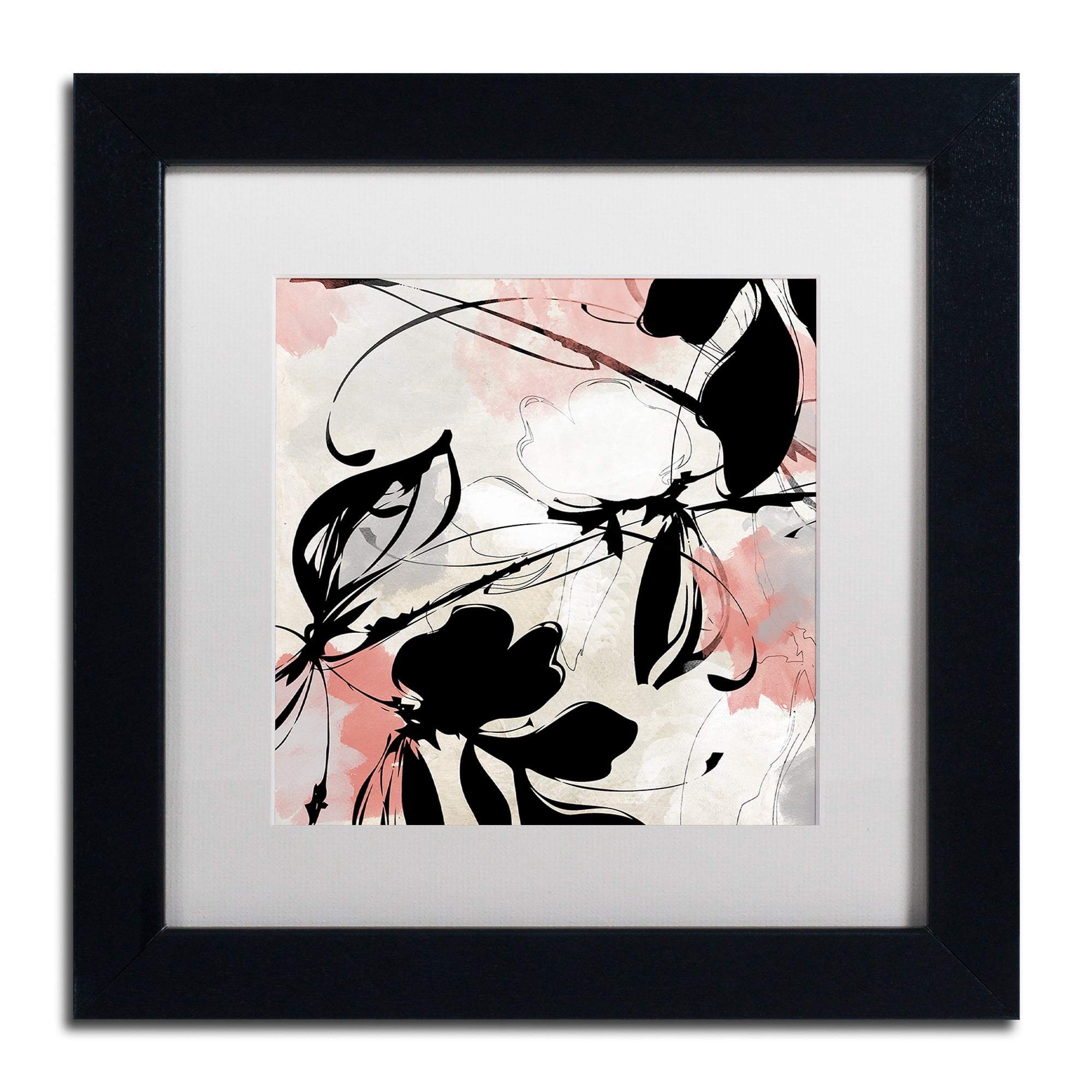Trademark Fine Art "Manifesto with Coral" Canvas Art by Color Bakery White Matte, Black Frame