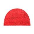 thumbnail image 2 of Carpet Polyester Carpet Half Circle Carpet,Absorbent Floor Mat,Bathroom Entrance Mat,Bedroom,Bathroom,Non Slip Mat,Household Red, 2 of 3