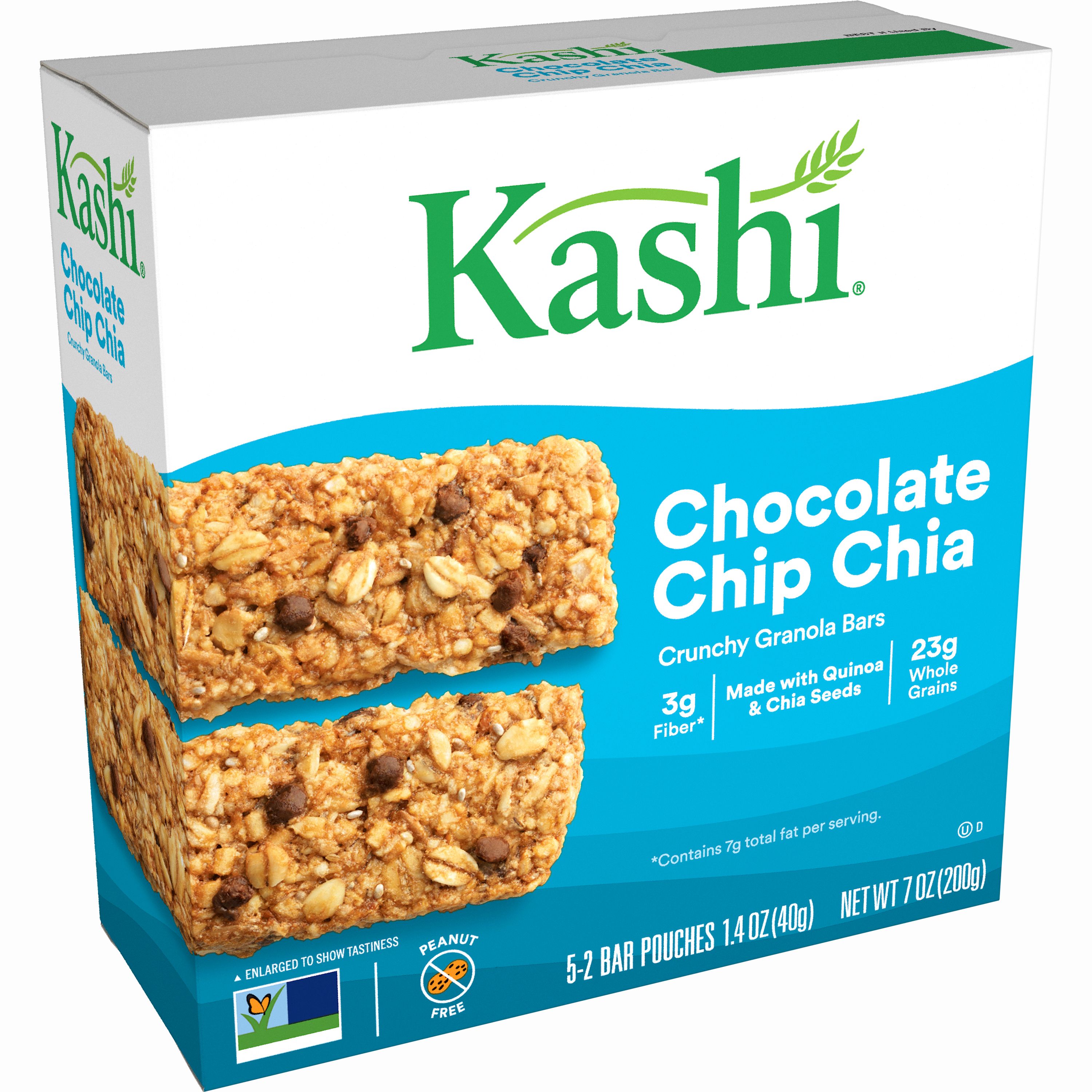 Kashi, Crunchy Granola Bars, Chocolate Chip Chia, 5 Ct, 7 Oz Walmart