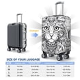 thumbnail image 3 of Salouo Intricate Cat Mandala Pattern Travel Dust-proof Suitcase Cover, Softside Suitcase Protector Luggage Cover Protector for 18-32inch ,Not Included Suitcase, 3 of 8