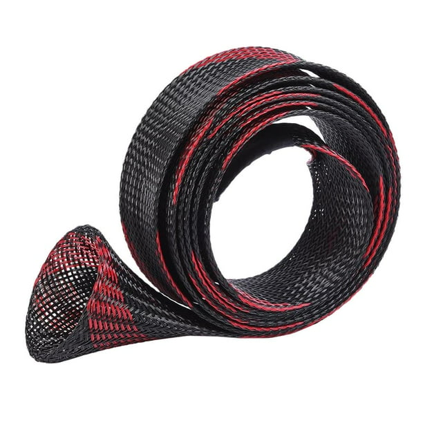 Cubierta de caña de pescar Perfecl Negro Rojo 66.93x1.38 pulgadas
