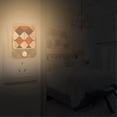 thumbnail image 2 of Yayeee LED Night Lights with Motion Detectors Auto Dusk to Dawn Light Sensors, 2 Pack, Checkered Pattern, 2 of 7