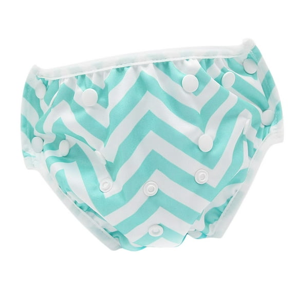 Baby Swim Nappy Diaper Bathing Suit Swim Pant Swimsuit Adjustable for 0-24Months Striped