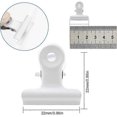 thumbnail image 2 of 12pcs 22mm White Small Bulldog Clips, Metal Paper Binder Clips for Office Home Kitchen Photo Documents, 2 of 5