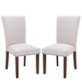 thumbnail image 1 of MALOL Fabric Upholstered Dining Side Chair with High Back(Set Of 2), 1 of 8