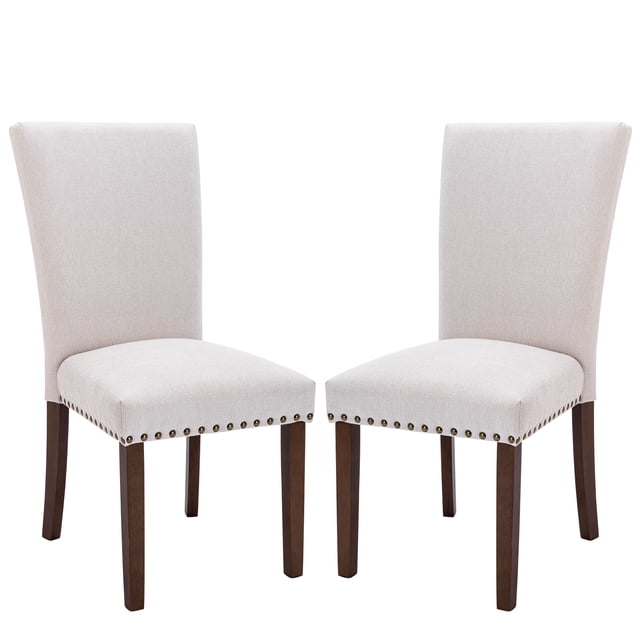 MALOL Fabric Upholstered Dining Side Chair with High Back(Set Of 2)