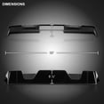 thumbnail image 3 of Spec-D Tuning Glossy Black Rear Roof Spoiler Cab Wing For 2013-2018 Dodge Ram 1500 Models, 3 of 7