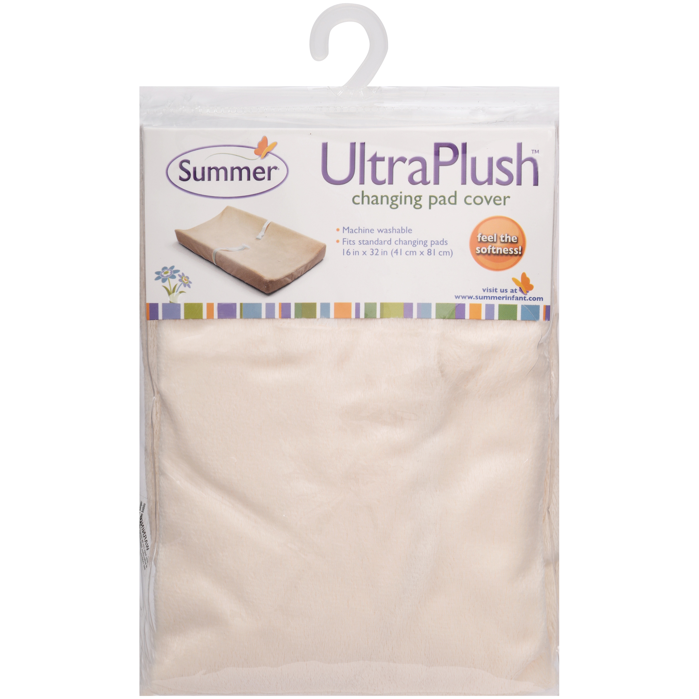 Summer Infant Ultra Plush Changing Pad Cover Gray Chevron
