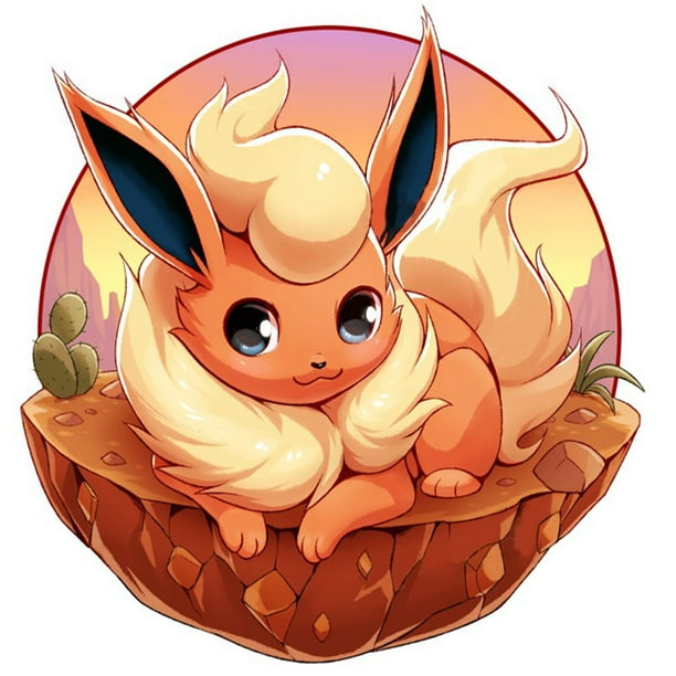 Kits Pintura Diamantes Pokemon Eevee Artesanal Arte Con Taladro (A5515)