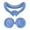 Light Blue, variant on Peggybuy 2 in 1 Silicone Face Cushion Cover Washable With Lens Protector for Meta Quest 3